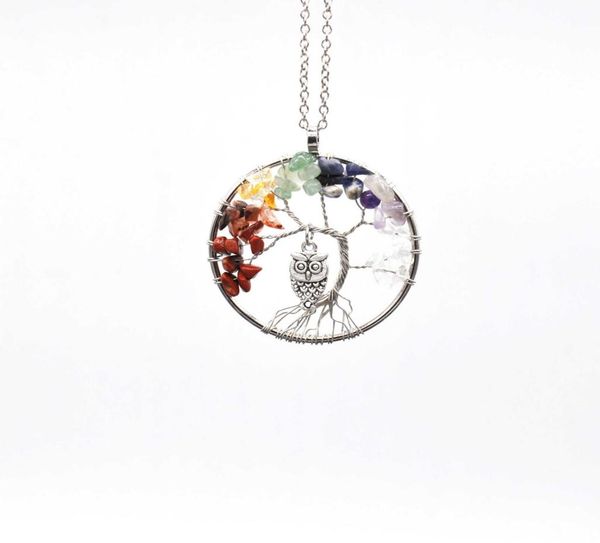owl charms rainbow 7 chakra tree of life crystal pendant necklace for women hand made natural stone quantz beads drops fashion jew5335091, Silver
owl charms rainbow 7 chakra tree of life crystal pendant necklace for women hand made natural stone quantz beads drops fashion jew5335091, Silver