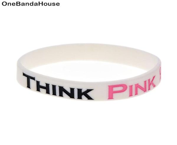 100pcs think pink silicone rubber bracelet for breast cancer awareness debossed and filled in color size7336508, Black
100pcs think pink silicone rubber bracelet for breast cancer awareness debossed and filled in color size7336508, Black