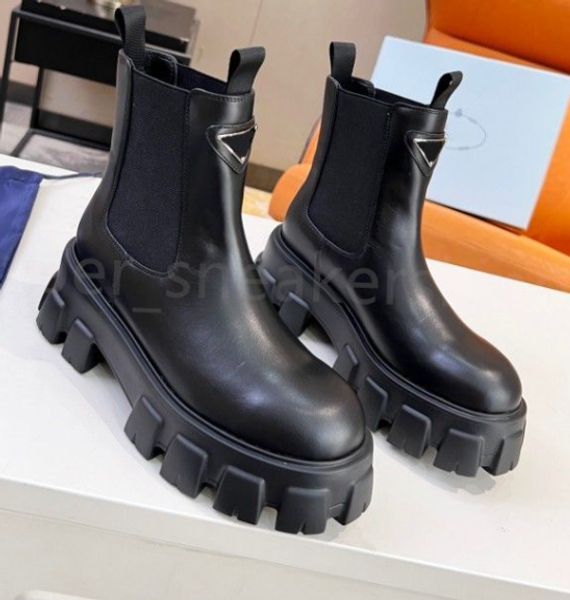 designer boots monolith ankle boots triangle logo martin boots dermis women outdoor thick bottom platform shoes, Black
designer boots monolith ankle boots triangle logo martin boots dermis women outdoor thick bottom platform shoes, Black