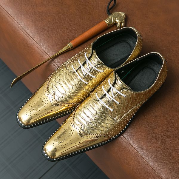dress shoes gold brogue shoes for menmetallic wind square toe lace-up wedding shoes for men size 38-46 mens shoes 230822, Black
dress shoes gold brogue shoes for menmetallic wind square toe lace-up wedding shoes for men size 38-46 mens shoes 230822, Black