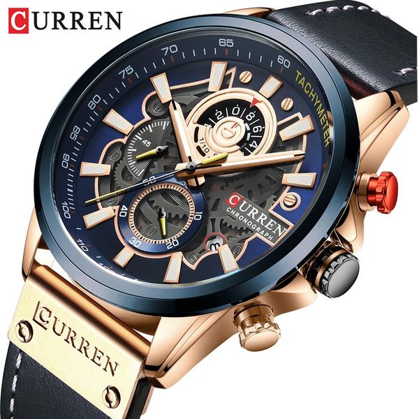 curren watch men fashion quartz watches leather strap sport clocks wristwatch chronograph clock male creative design dial274x, Slivery;brown
curren watch men fashion quartz watches leather strap sport clocks wristwatch chronograph clock male creative design dial274x, Slivery;brown