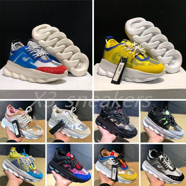 men designer women chain reaction casual shoes triple white black twill orange blue fluo multi-color rubber suede platform sneakers sports l
men designer women chain reaction casual shoes triple white black twill orange blue fluo multi-color rubber suede platform sneakers sports l