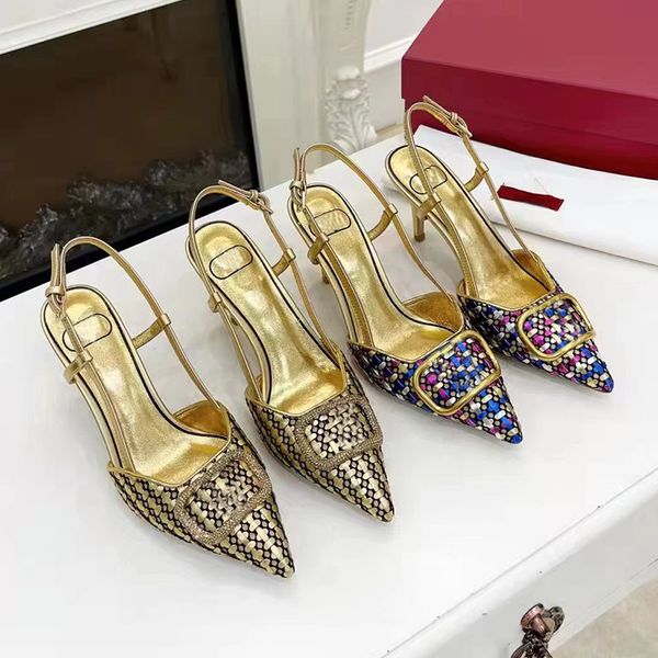 brand sandals women's high heels sparkling noble hollow party shoes wear resistant comfortable heel 7.5cm, Black
brand sandals women's high heels sparkling noble hollow party shoes wear resistant comfortable heel 7.5cm, Black