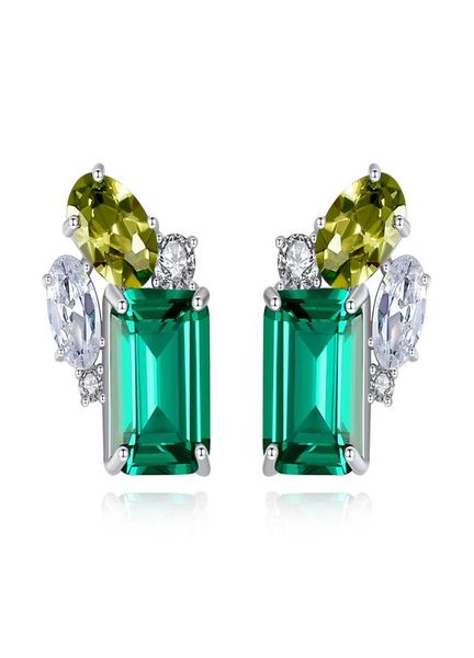 emerald gemstone stud earrings s925 silver shiny zircon earrings european temperament niche design jewelry4461495, Golden;silver
emerald gemstone stud earrings s925 silver shiny zircon earrings european temperament niche design jewelry4461495, Golden;silver