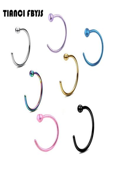 nose ring piercing nose hoop body jewelry 20g 08825mm gold silver nariz piercing plated titanium tragus ear7895035, Black
nose ring piercing nose hoop body jewelry 20g 08825mm gold silver nariz piercing plated titanium tragus ear7895035, Black