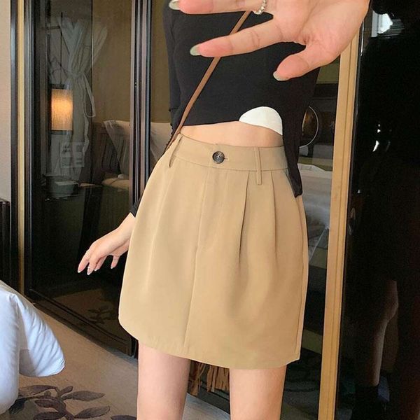 suit short skirt womens autumn style high waist slimming butt bag lined a line half, Black
suit short skirt womens autumn style high waist slimming butt bag lined a line half, Black