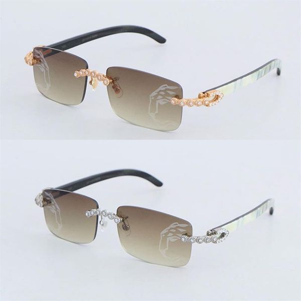 luxury moissanite diamond rimless sunglasses for women 8200757 original white inside black buffalo horn men leopard lens glasses b300k, White;black
luxury moissanite diamond rimless sunglasses for women 8200757 original white inside black buffalo horn men leopard lens glasses b300k, White;black