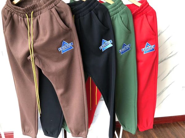 men's pants triangle rhude embroidery sweatpants men women drawstring trousers 230822, Black
men's pants triangle rhude embroidery sweatpants men women drawstring trousers 230822, Black