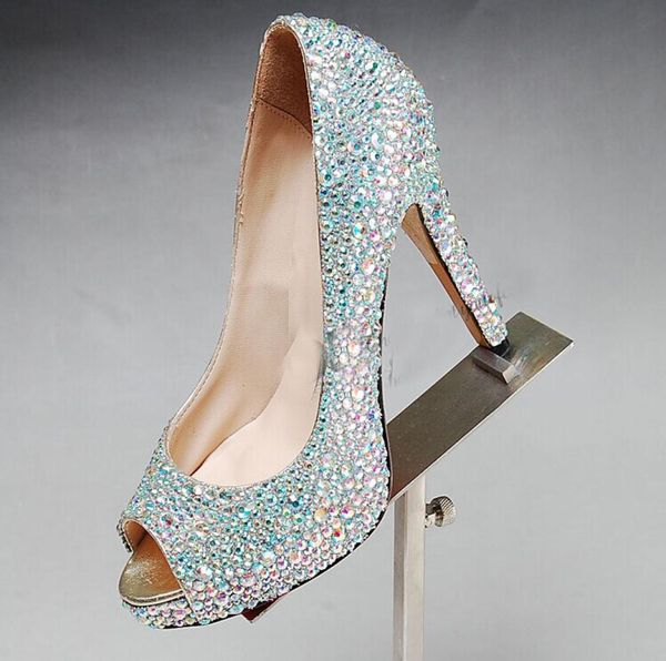dazzling crystal ab strass crystal high platform shoes peep toe diamond rhinestone 4 inch heels wedding shoes party prom high heel4067010, Black
dazzling crystal ab strass crystal high platform shoes peep toe diamond rhinestone 4 inch heels wedding shoes party prom high heel4067010, Black