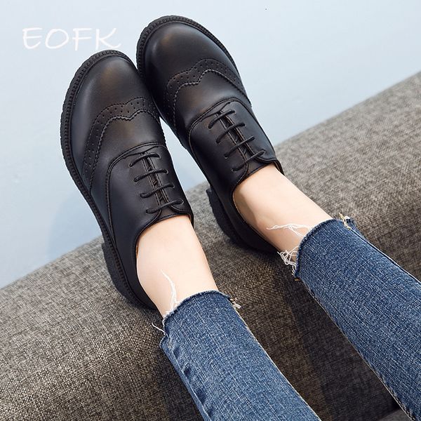 dress shoes eofk women brogue woman flats autumn spring women's oxfords genuine leather full black flat office derby female 230823
dress shoes eofk women brogue woman flats autumn spring women's oxfords genuine leather full black flat office derby female 230823