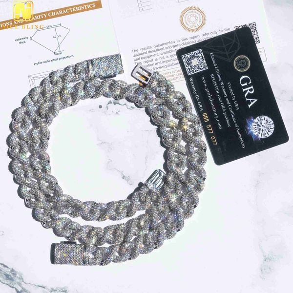 gra certificate hip hop jewelry necklace 925 real silver micro pave d-vvs1 moissanite diamond cuban link chain infinity chain
gra certificate hip hop jewelry necklace 925 real silver micro pave d-vvs1 moissanite diamond cuban link chain infinity chain