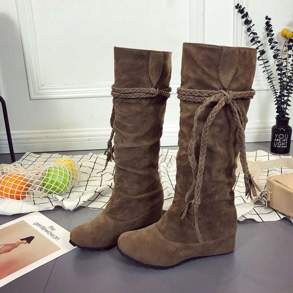 2023 autumn/winter new fashion simple style large suede high sleeve boots woven tassel martin boots 230811, Black
2023 autumn/winter new fashion simple style large suede high sleeve boots woven tassel martin boots 230811, Black