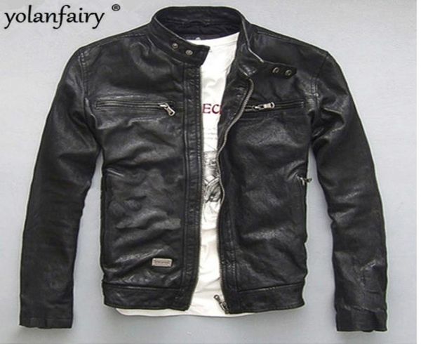 yolanfairy spring autumn men039s genuine leather jacket short slim motocycle jackets for men outerwear jaqueta de couro9446993, Black
yolanfairy spring autumn men039s genuine leather jacket short slim motocycle jackets for men outerwear jaqueta de couro9446993, Black