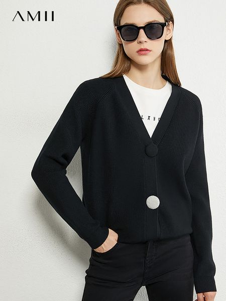 womens sweaters amii minimalism autumn cardigans women casual vneck loose solid knitted sweater coat contrast buttons female clothing 122412, White;black
womens sweaters amii minimalism autumn cardigans women casual vneck loose solid knitted sweater coat contrast buttons female clothing 122412, White;black