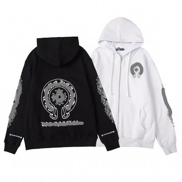 men's chromees heart sweatshirts hoodie ch long sleeve jacket loose coat hooded hoody women hip hop winter designer baseball hoodies, Black
men's chromees heart sweatshirts hoodie ch long sleeve jacket loose coat hooded hoody women hip hop winter designer baseball hoodies, Black