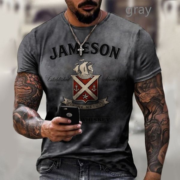 men's tracksuits tshirt vintage 3d print european and american street style short sleeve oneck oversize 230822, Gray
men's tracksuits tshirt vintage 3d print european and american street style short sleeve oneck oversize 230822, Gray