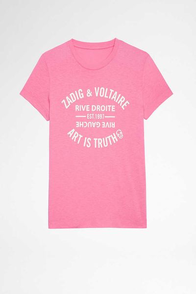 zadig voltaire 23 designer t shirt summer new french style zv classic letters gilt printed cotton short sleeve round neck t-shirt for women, White
zadig voltaire 23 designer t shirt summer new french style zv classic letters gilt printed cotton short sleeve round neck t-shirt for women, White