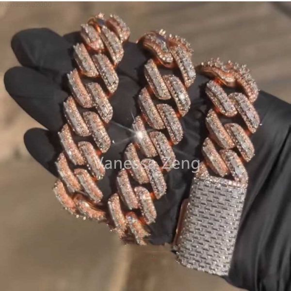 rose gold plated 925 sterling silver hand seting moissanite diamond custom name cuban link 20mm cuban chain
rose gold plated 925 sterling silver hand seting moissanite diamond custom name cuban link 20mm cuban chain