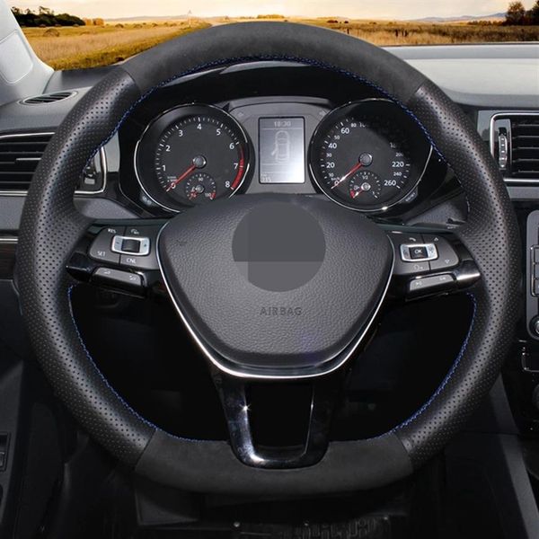diy soft black genuine leather suede car steering wheel covers for volkswagen vw golf 7 mk7 new polo jetta passat b8 tiguan297o
diy soft black genuine leather suede car steering wheel covers for volkswagen vw golf 7 mk7 new polo jetta passat b8 tiguan297o