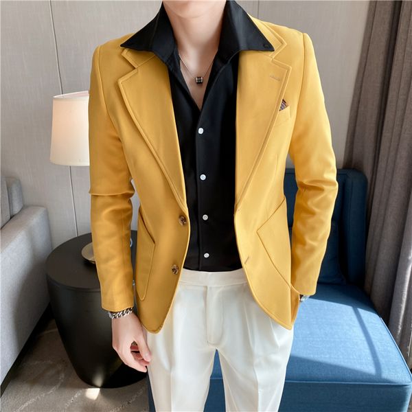 men's suits blazers 7colors british spring summer business casual for men clothing 2023 single breasted slim fit formal wear blazer jac, White;black
men's suits blazers 7colors british spring summer business casual for men clothing 2023 single breasted slim fit formal wear blazer jac, White;black