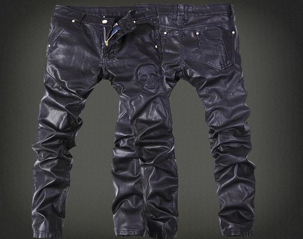 autumn and winter black leather pants show men039s fashion locomotive jeans9459731, Blue
autumn and winter black leather pants show men039s fashion locomotive jeans9459731, Blue