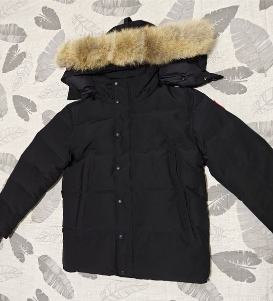 canada puffer jackets men designer real coyote fur outdoor wyndham windbreaker jassen outerwear hooded fourrure manteau down coat hiver park, Black
canada puffer jackets men designer real coyote fur outdoor wyndham windbreaker jassen outerwear hooded fourrure manteau down coat hiver park, Black