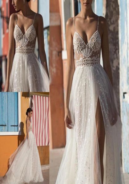 2019 gali karten beach wedding dresses side split spaghetti illusion boho wedding gowns sweep train pearls backless bohemian 3250457, White
2019 gali karten beach wedding dresses side split spaghetti illusion boho wedding gowns sweep train pearls backless bohemian 3250457, White
