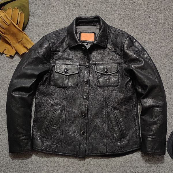 men's jackets yrmen black rough goatskin pattern jacketjapanese styleslim fashion leather coatnatural quality cloth 230824, Black;brown
men's jackets yrmen black rough goatskin pattern jacketjapanese styleslim fashion leather coatnatural quality cloth 230824, Black;brown