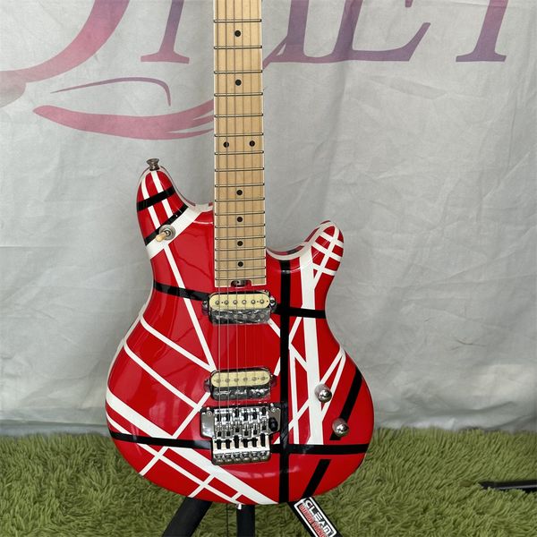 electric guitar with alder body, imported canadian maple fingerboard, black and white stripes, available, 5150
electric guitar with alder body, imported canadian maple fingerboard, black and white stripes, available, 5150