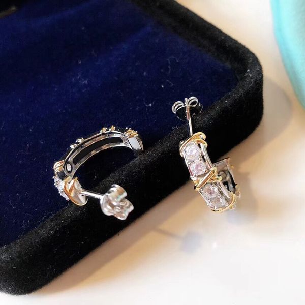 luxury earring designer earrings for woman with full diamond fashion jewelry for women two color mixed and crossed for ladies christmas vale, Golden;silver
luxury earring designer earrings for woman with full diamond fashion jewelry for women two color mixed and crossed for ladies christmas vale, Golden;silver