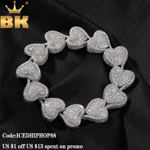 bangle the bling king heavy heart bracelet micro paved out cubic zirconia link gift for women girl hiphop jewelry 230824, Black
bangle the bling king heavy heart bracelet micro paved out cubic zirconia link gift for women girl hiphop jewelry 230824, Black