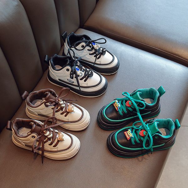 sneakers children sports shoes pu leather lace up platform trainers boys girls velvet cartoon size23 37 black white 230823, Black;red
sneakers children sports shoes pu leather lace up platform trainers boys girls velvet cartoon size23 37 black white 230823, Black;red