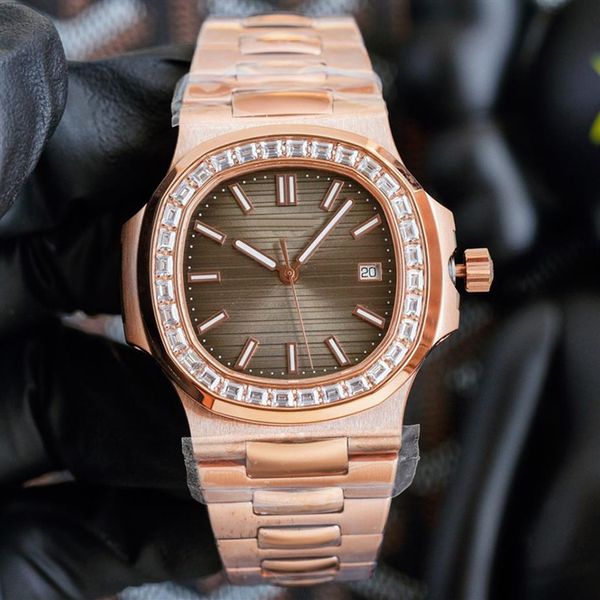 mens watches automatic mechanical watch 40mm diamond bezel waterproof business wristwatches montre de luxe263n, Slivery;brown
mens watches automatic mechanical watch 40mm diamond bezel waterproof business wristwatches montre de luxe263n, Slivery;brown
