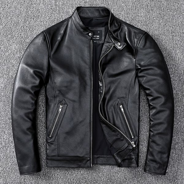 men's jackets layer 100 cowhide leather jacket stand collar motorcycle clothes youth autumn large size sheepskin 230824, Black;brown
men's jackets layer 100 cowhide leather jacket stand collar motorcycle clothes youth autumn large size sheepskin 230824, Black;brown