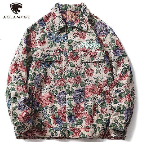 men's jackets aolamegs men's baggy jacket abstract flower and grass embroidery splicing hip hop single breasted coat couple fashio, Black;brown
men's jackets aolamegs men's baggy jacket abstract flower and grass embroidery splicing hip hop single breasted coat couple fashio, Black;brown
