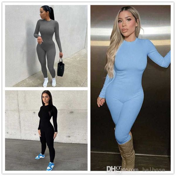 designer womens jumpsuits 2023 autumn new fashion solid color slim fit yoga sports rompers 3 colours, Black;white
designer womens jumpsuits 2023 autumn new fashion solid color slim fit yoga sports rompers 3 colours, Black;white