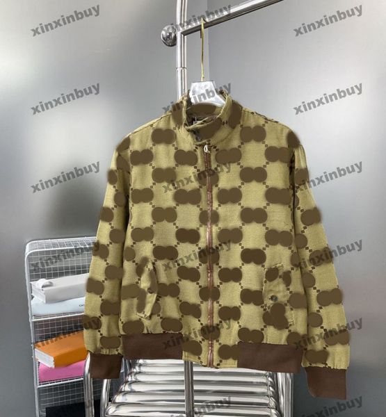 xinxinbuy men designer coat jacket double big letter jacquard fabric long sleeve women gray black white khaki blue m-2xl, Black;brown
xinxinbuy men designer coat jacket double big letter jacquard fabric long sleeve women gray black white khaki blue m-2xl, Black;brown