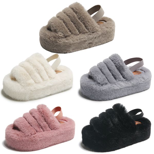 2023 home plush flat platform cotton slippers women white pink black gray khaki beige elastic band casual
2023 home plush flat platform cotton slippers women white pink black gray khaki beige elastic band casual