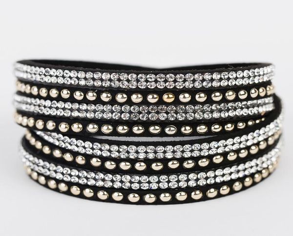 double wrap leather rhinestone bracelets crystal multilayer braided leather bling double wrap bohemian leather bracelet for women5358945, Golden;silver
double wrap leather rhinestone bracelets crystal multilayer braided leather bling double wrap bohemian leather bracelet for women5358945, Golden;silver