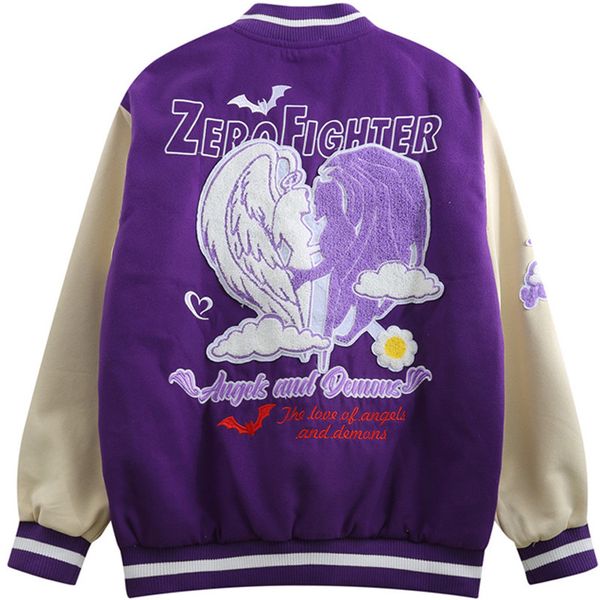men's jackets love embroidery contrast stitching baseball uniform color matching varsity jacket street trend autumn loose purple 230824, Black;brown
men's jackets love embroidery contrast stitching baseball uniform color matching varsity jacket street trend autumn loose purple 230824, Black;brown