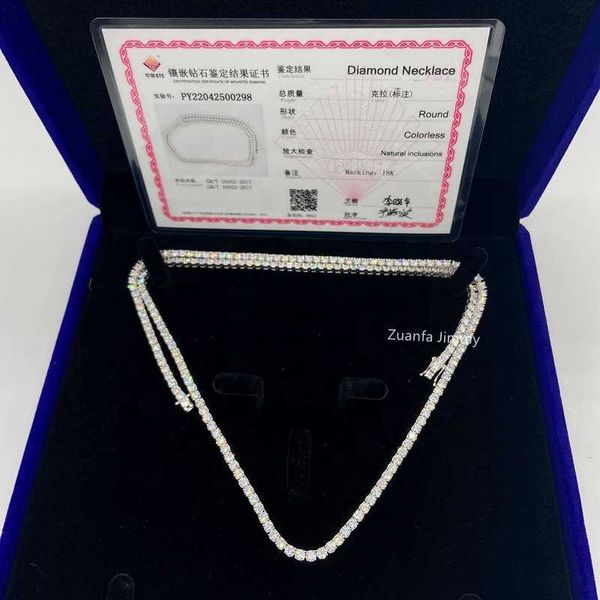 selling hip hop iced out jewelry 3mm 18k real solid gold real vvs diamond tennis chain necklace, Silver
selling hip hop iced out jewelry 3mm 18k real solid gold real vvs diamond tennis chain necklace, Silver