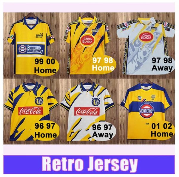 1997 1998 tigres de la uanl retro soccer jersey home away short sleeves football shirt uniforms, Black;yellow
1997 1998 tigres de la uanl retro soccer jersey home away short sleeves football shirt uniforms, Black;yellow