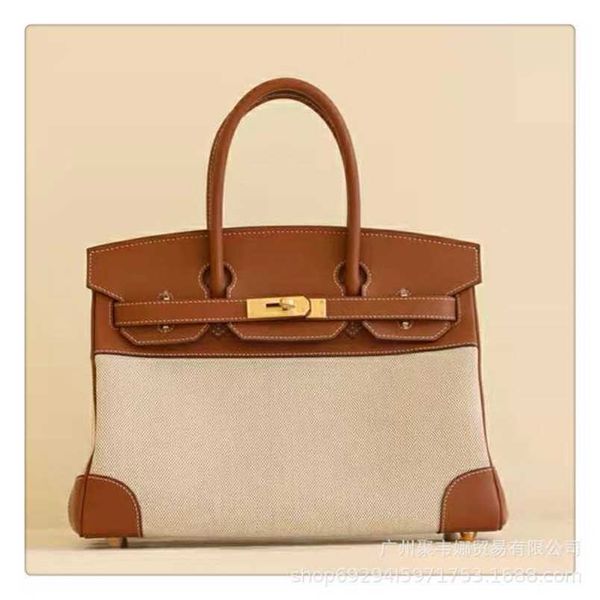 fashion bag h family birkin women swift cowhide splicing canvas autumn and winter large shoulder messengerqq4c94
fashion bag h family birkin women swift cowhide splicing canvas autumn and winter large shoulder messengerqq4c94