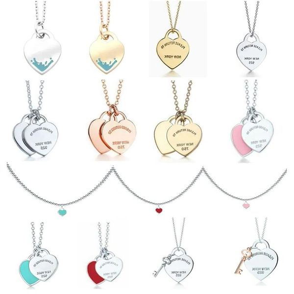 fashion pendant neckalce designer luxury brand heart love necklaces for women stainless steel jewelry accessories zircon green pink women je, Silver
fashion pendant neckalce designer luxury brand heart love necklaces for women stainless steel jewelry accessories zircon green pink women je, Silver