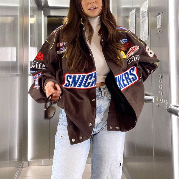 women's jackets dpsde spring women fashion street hip hop style outwear long sleeve printed single breasted casual lady 230824, Black;brown
women's jackets dpsde spring women fashion street hip hop style outwear long sleeve printed single breasted casual lady 230824, Black;brown