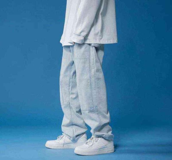 2021 men straight harem jeans summer korean man loose denim trousers streetwear male pants men color plaid mid g01042069663, Blue
2021 men straight harem jeans summer korean man loose denim trousers streetwear male pants men color plaid mid g01042069663, Blue