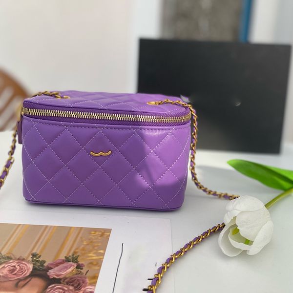 women mini makeup bag leather diamond hardware metal clasp luxury handbag matelasse chain crossbody bag fashion travel bags small gold ball
women mini makeup bag leather diamond hardware metal clasp luxury handbag matelasse chain crossbody bag fashion travel bags small gold ball