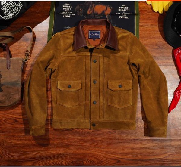 men's jackets yrluxury quality brand italian suede leather jacketheavy classic casual american vintage genuine coat 230824, Black;brown
men's jackets yrluxury quality brand italian suede leather jacketheavy classic casual american vintage genuine coat 230824, Black;brown