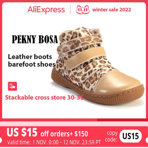 boots pekny bosa leopard boots kids shoes for girl ankle shoes soft bottom leather boots wide toes chid barefoot shoes for boy 230823, Black;grey
boots pekny bosa leopard boots kids shoes for girl ankle shoes soft bottom leather boots wide toes chid barefoot shoes for boy 230823, Black;grey