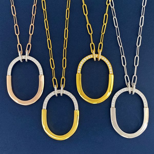 fashion t-letter u-shaped lock ring buckle elliptical half diamond necklace pendant shiny bracelet earring designer jewelry black t028102, Silver
fashion t-letter u-shaped lock ring buckle elliptical half diamond necklace pendant shiny bracelet earring designer jewelry black t028102, Silver